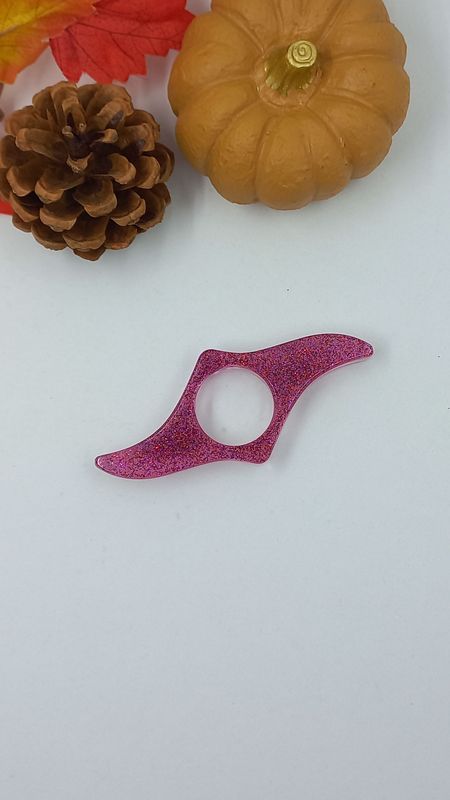 Bague de lecture - rose paillettes