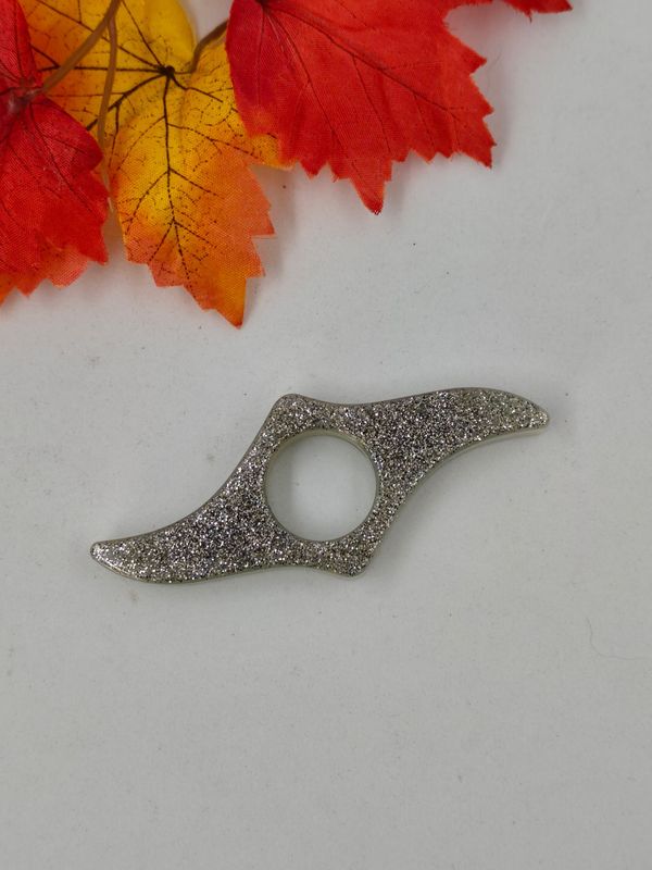 Bague de lecture - argenté paillettes
