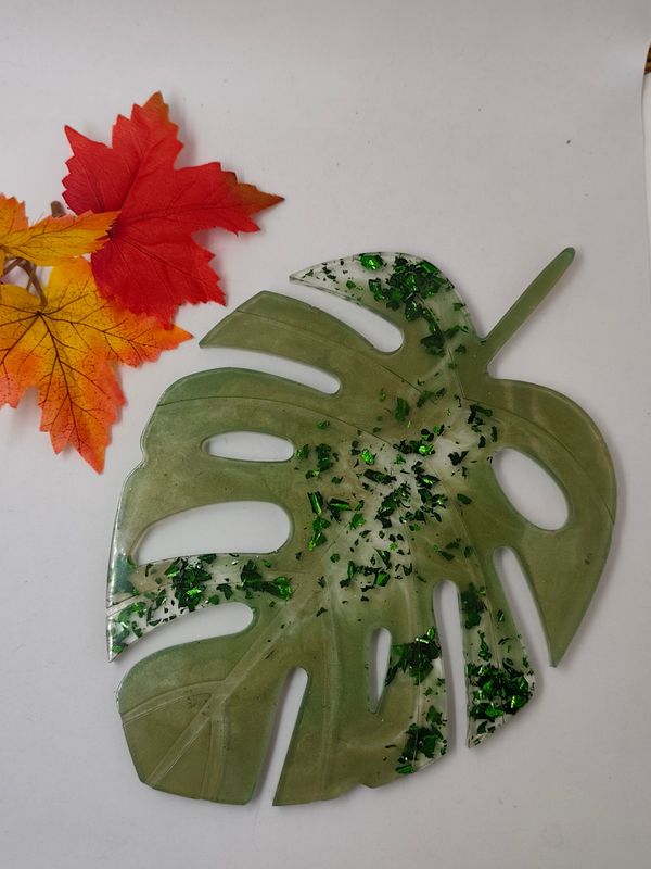 Feuille monstera - verte Feuille monstera - verte