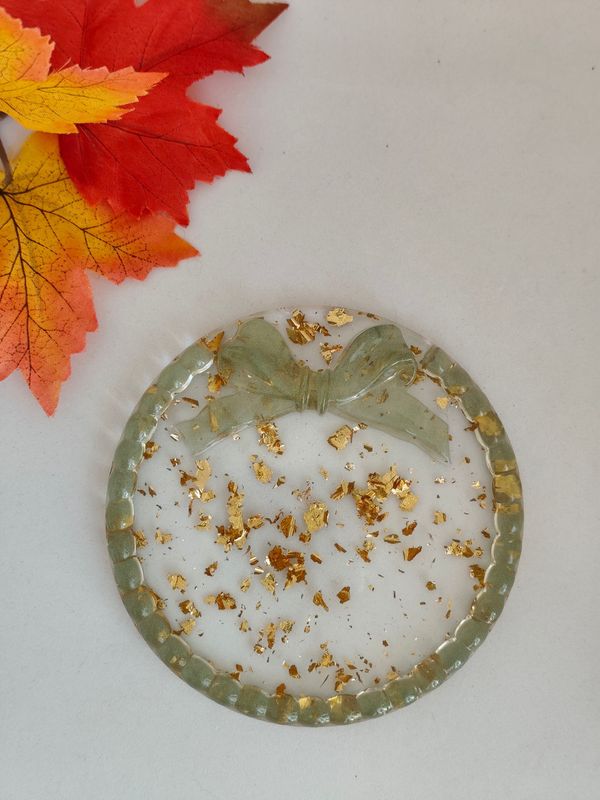 Vide poche nœud vert/doré Vide poche nœud vert/doré