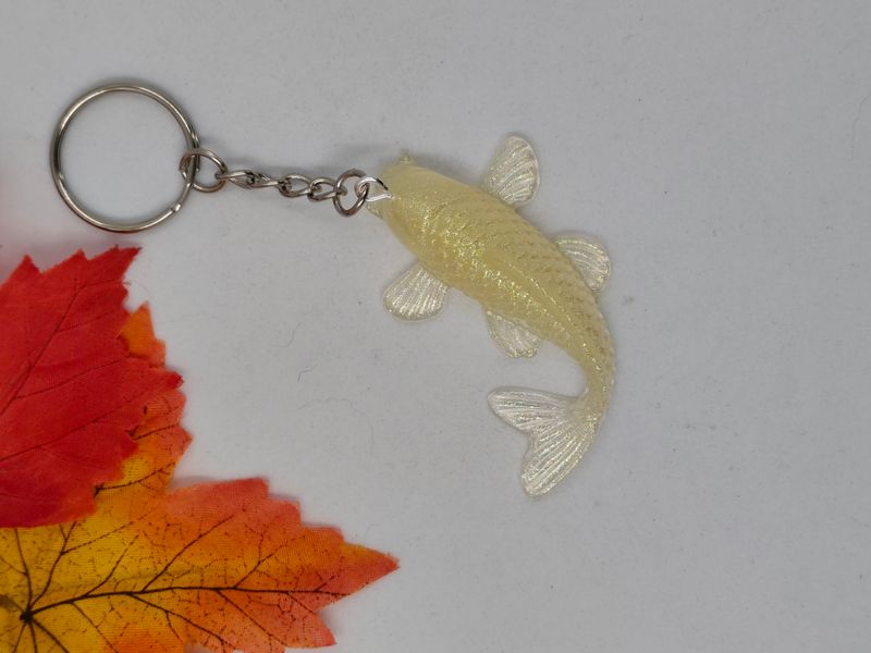 Carpe koi - blanc paillettes Carpe koi - blanc paillettes