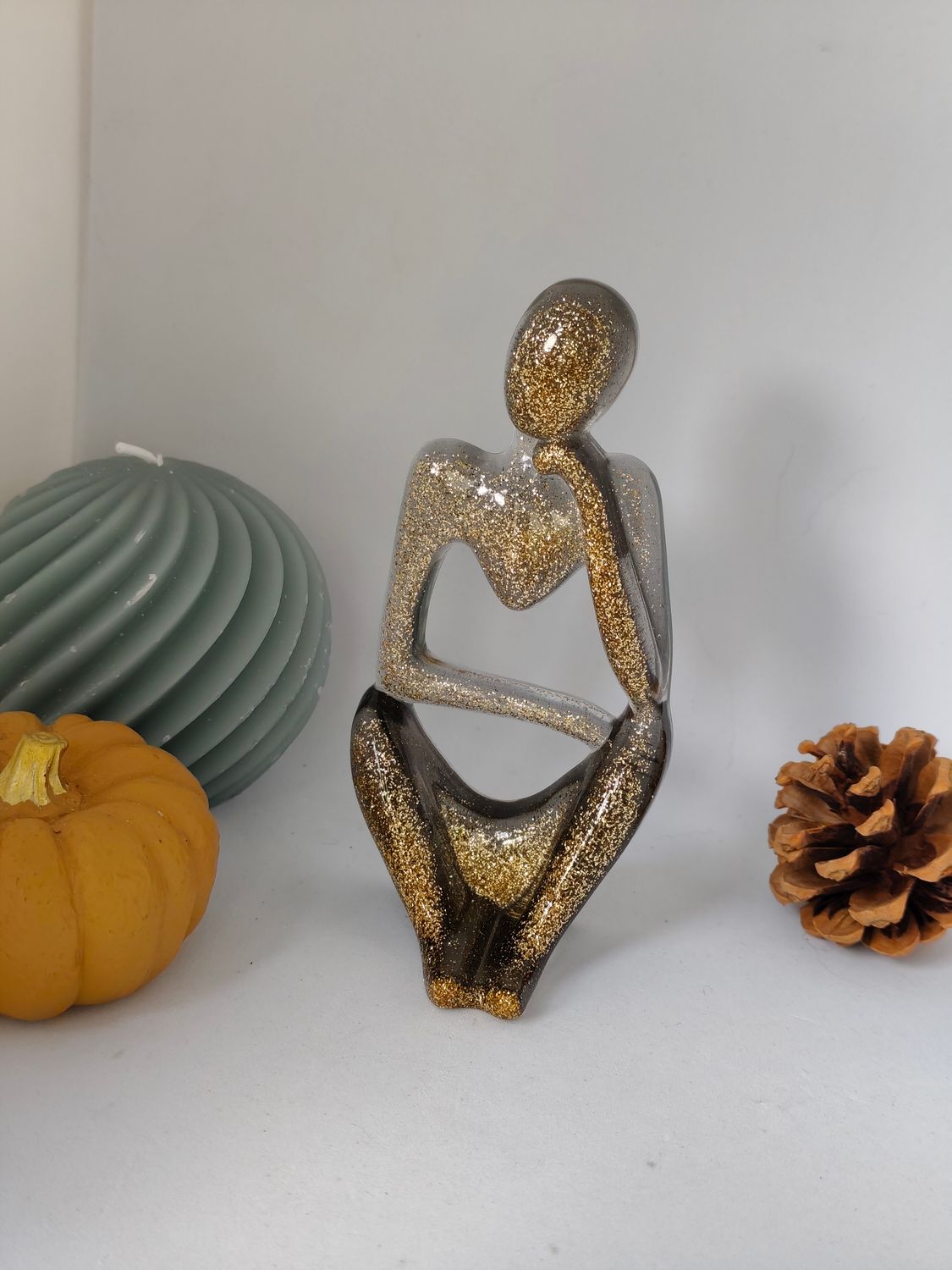 Figurine doré paillettes Figurine doré paillettes