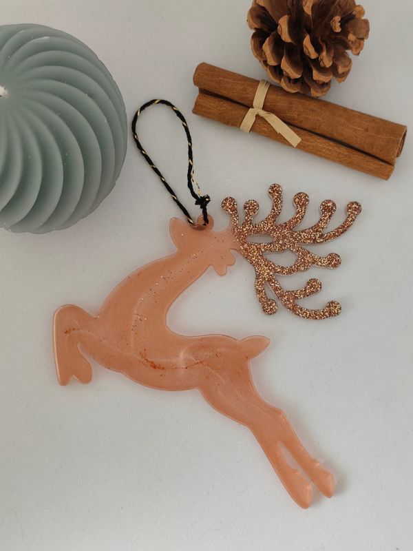 Cerf Adulte - marron / marron paillettes Cerf Adulte - marron / marron paillettes