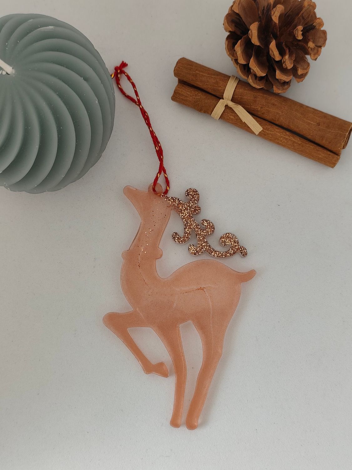 Cerf Petit - marron / marron paillettes