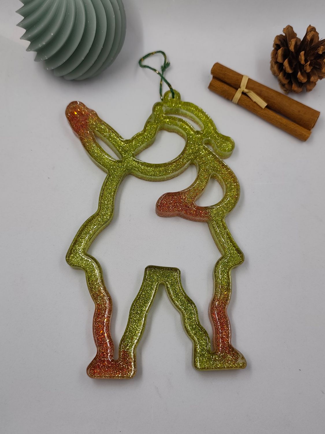 Pere-noel reversible - vert / rouge paillettes ou argenté
