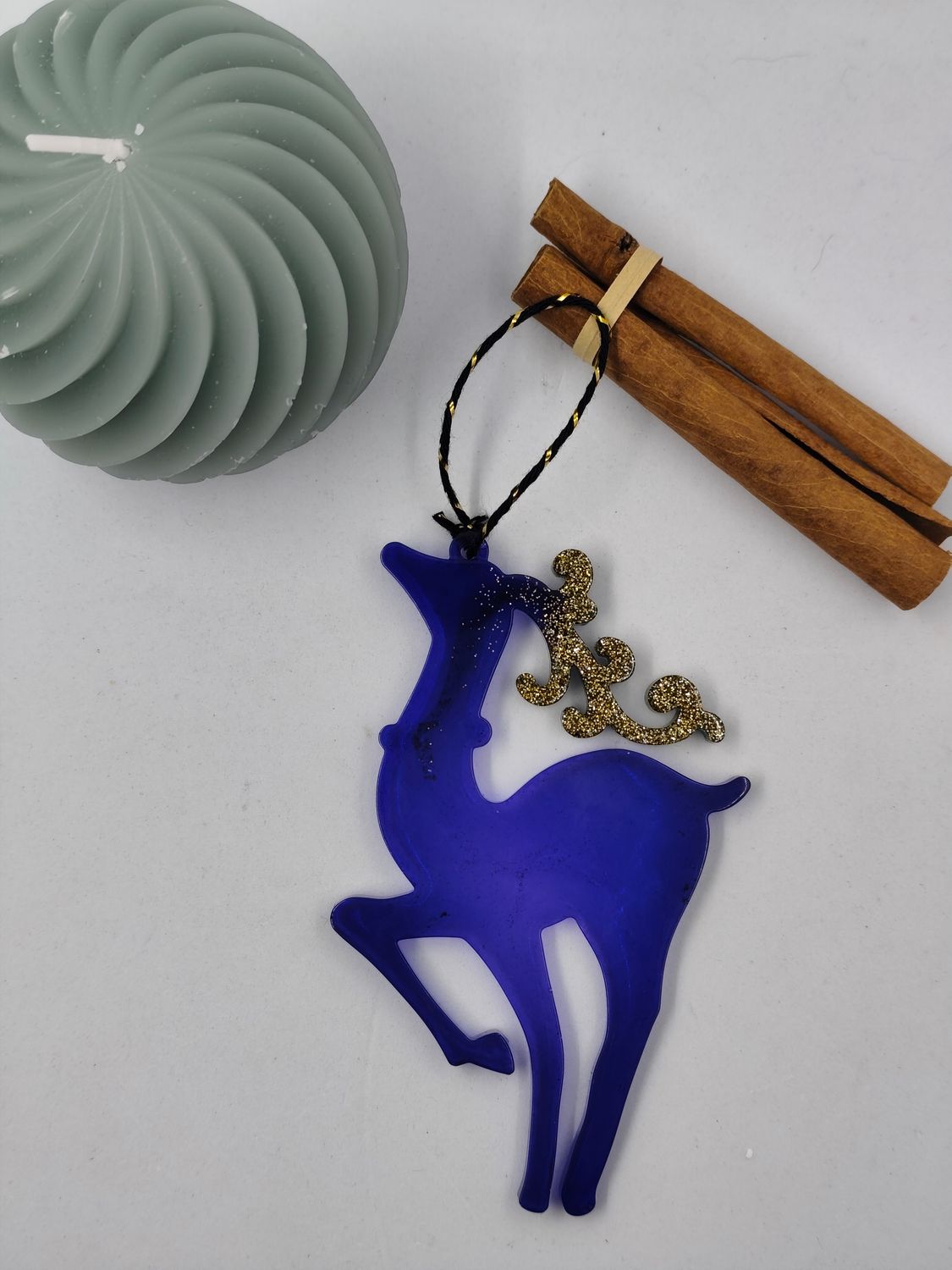 Cerf Petit - prune / doré paillettes Cerf Petit - prune / doré paillettes