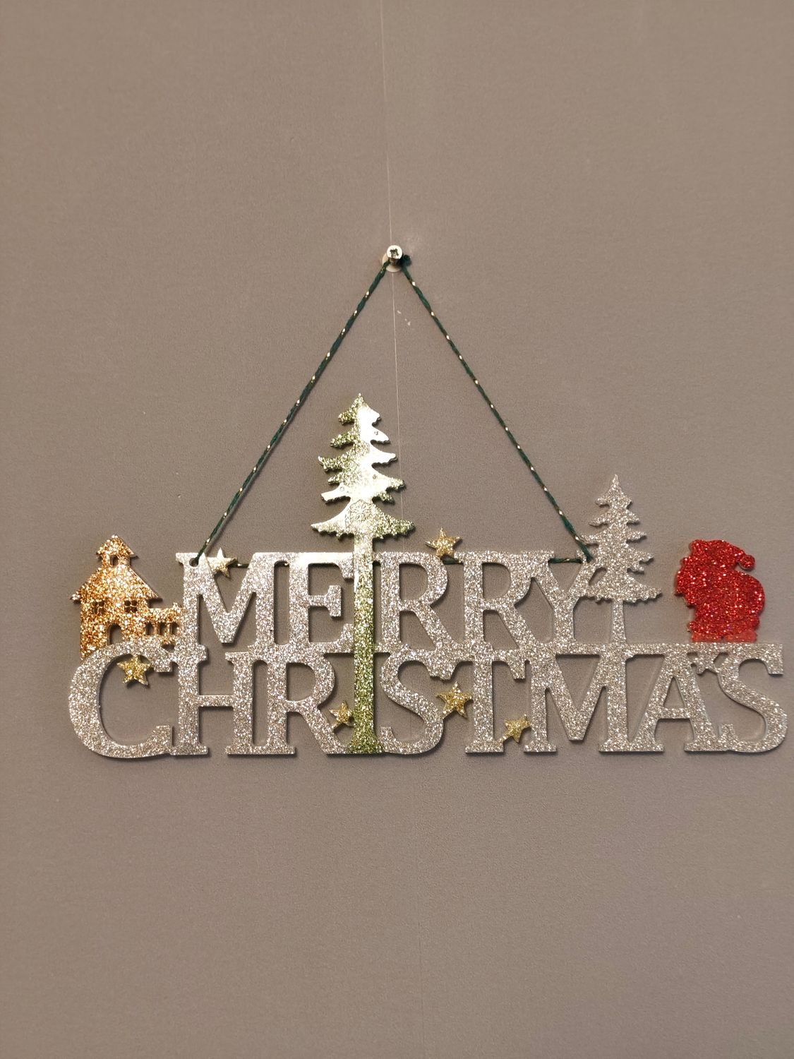 Merry Christmas - argenté paillettes Merry Christmas - argenté paillettes