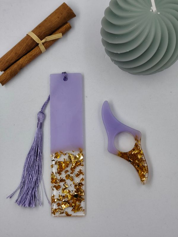 Violet pastel / Doré