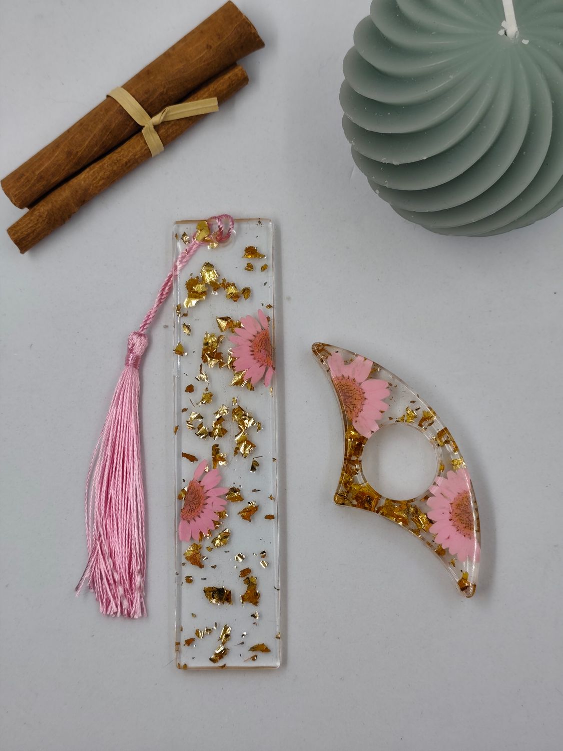 Fleur rose / Doré Fleur rose / Doré