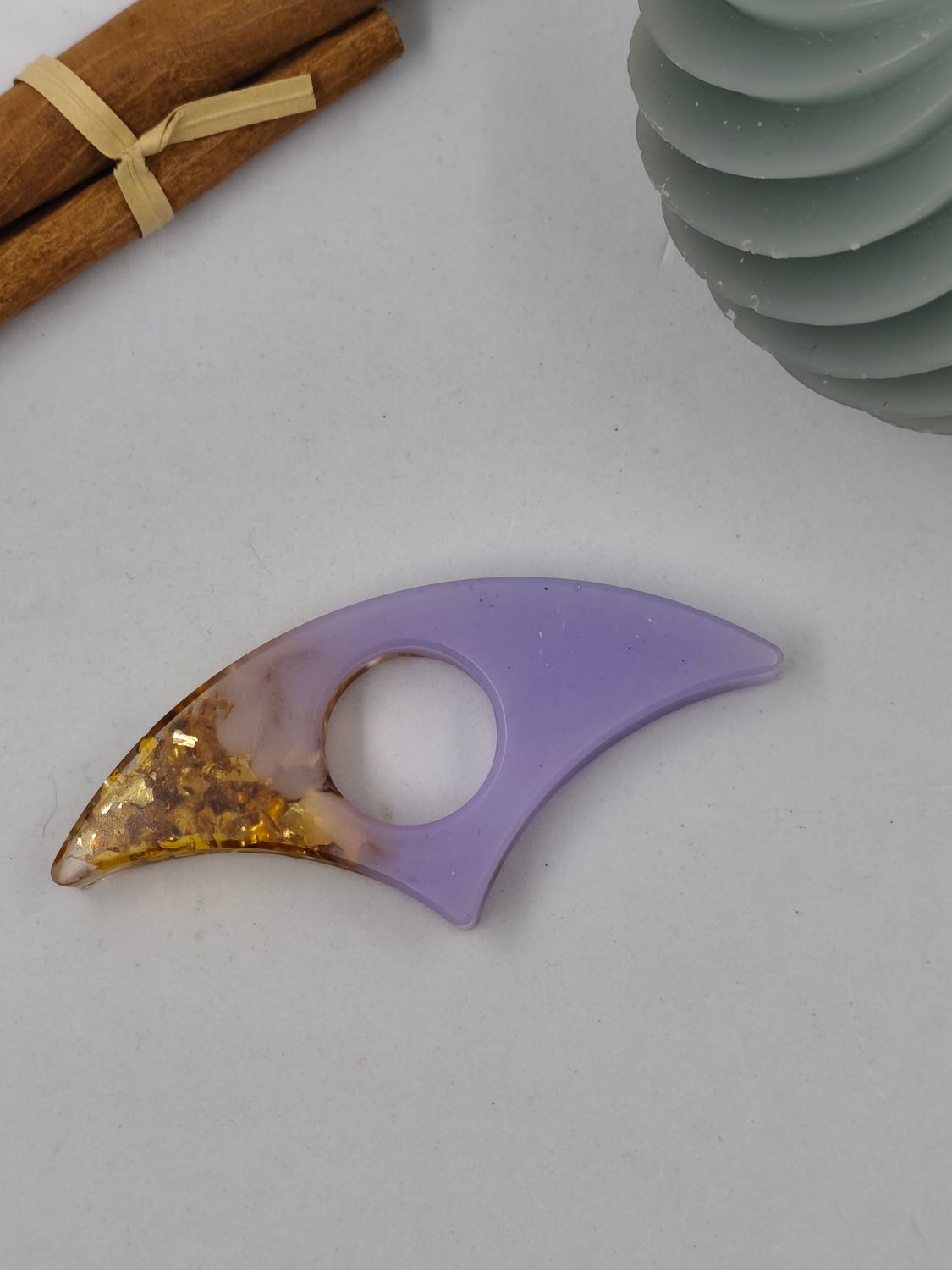 Bague de lecture - violet pastel / doré Bague de lecture - violet pastel / doré