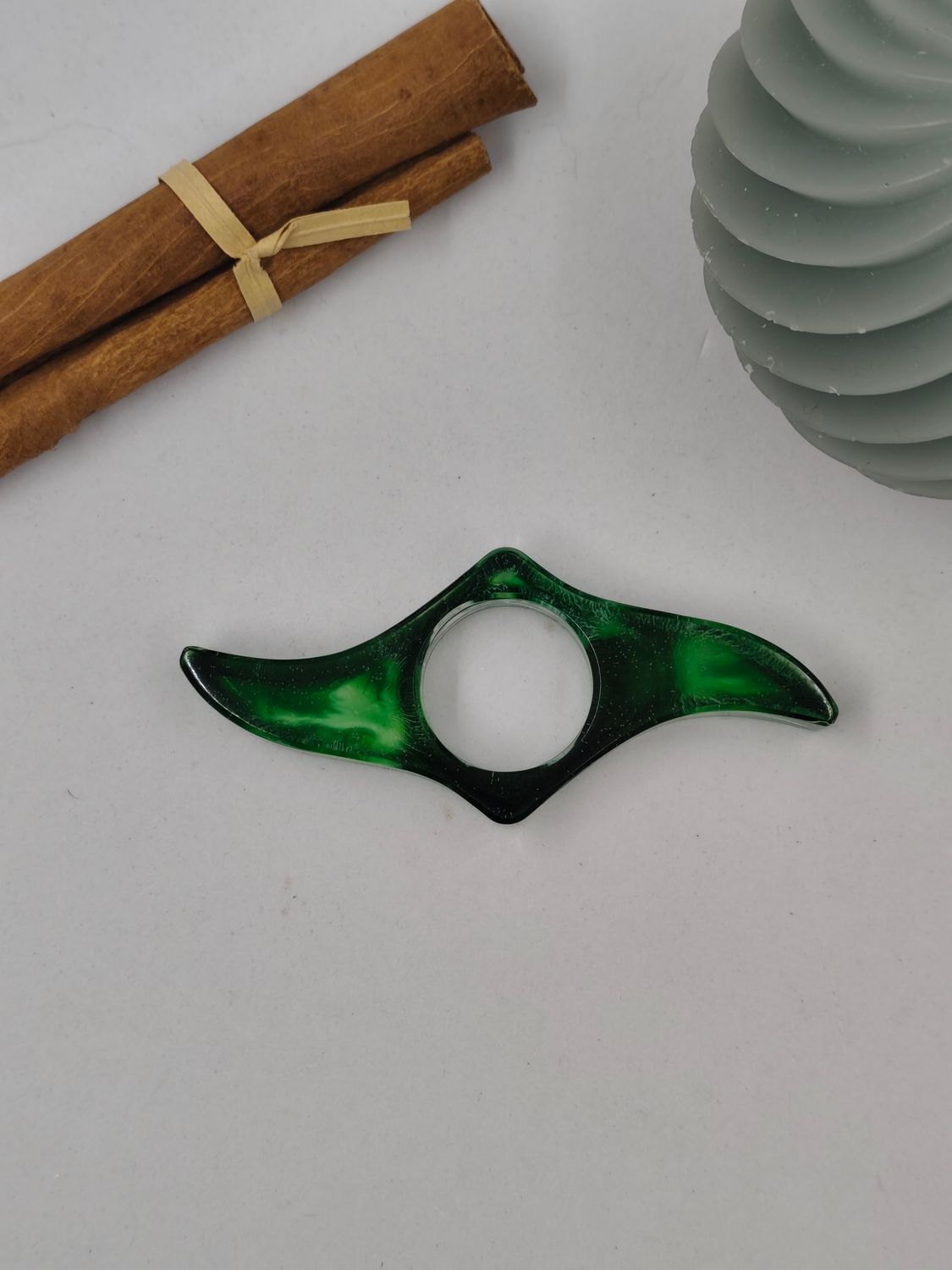 Bague de lecture tribal - vert