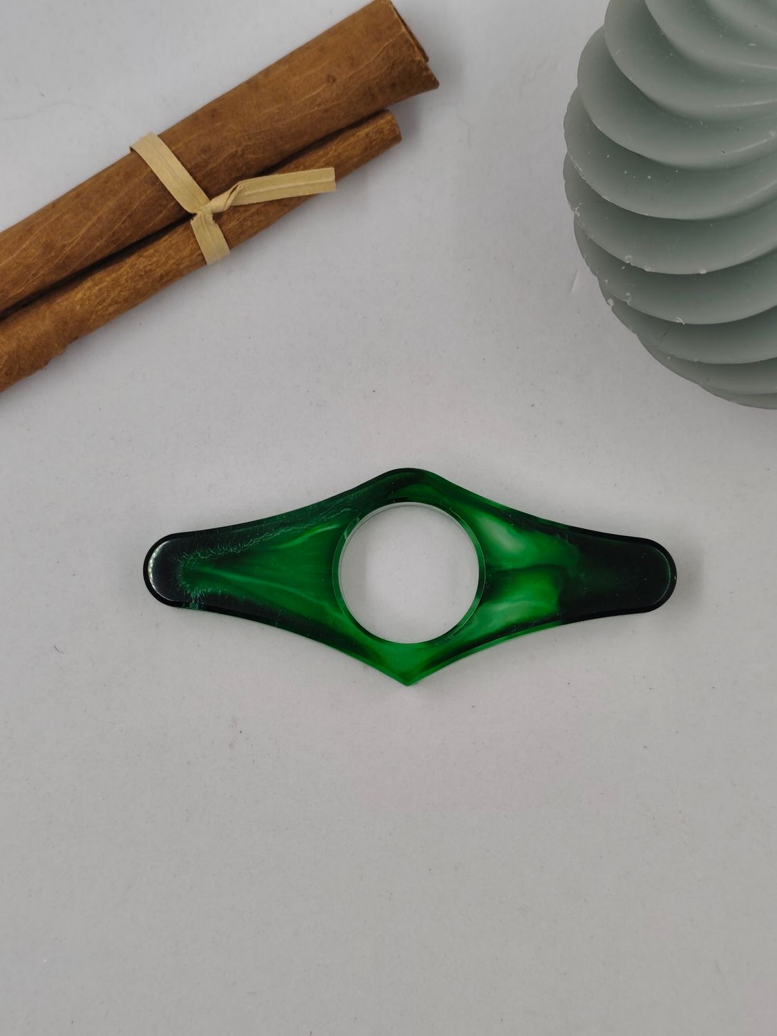 Bague de lecture losange - vert