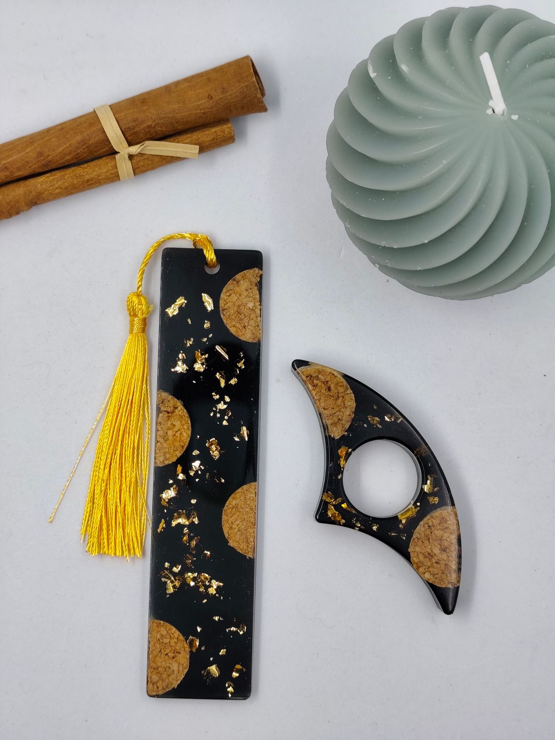 Bouchon de liège / noir / doré Bouchon de liège / noir / doré