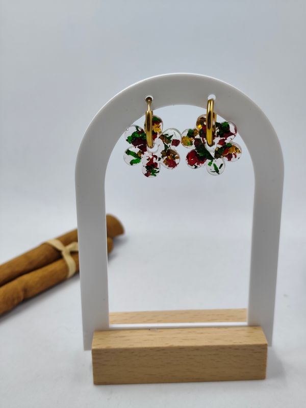 Mim's - feuilles dorée rouge verte