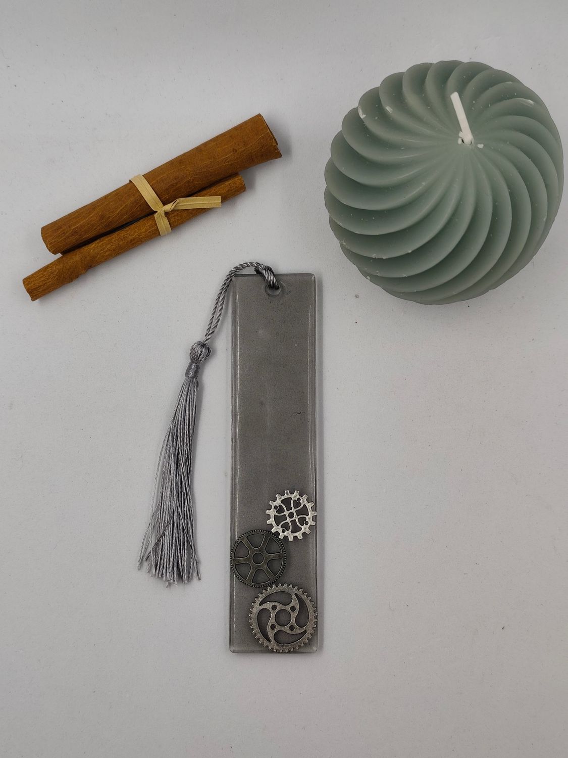 Marque page - gris / ancrage Marque page - gris / ancrage