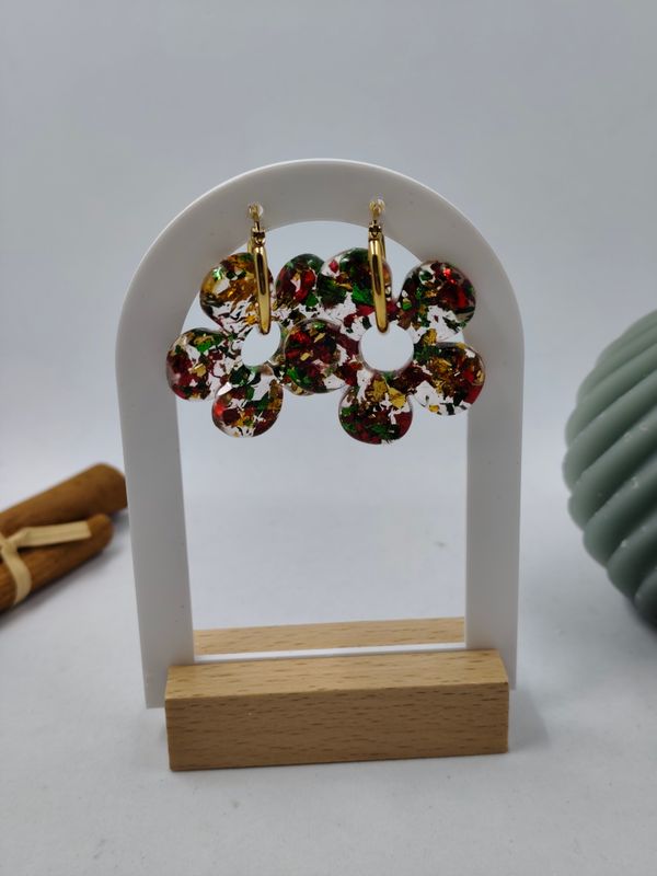 Pampilles feuilles vertes / rouges / dorées