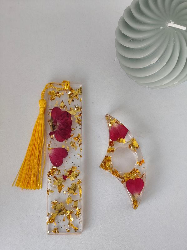 Fleur rose / doré Fleur rose / doré