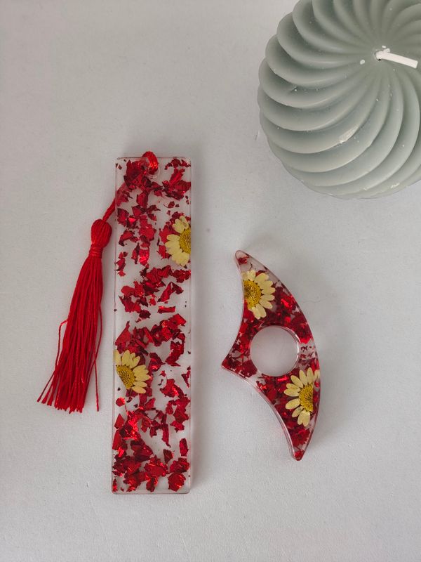 Fleur jaune / rouge Fleur jaune / rouge