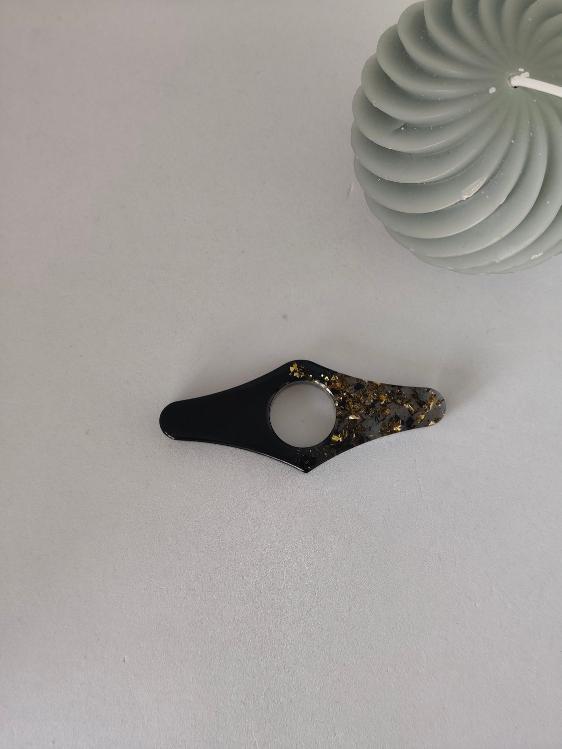 Bague de lecture - noire / doré