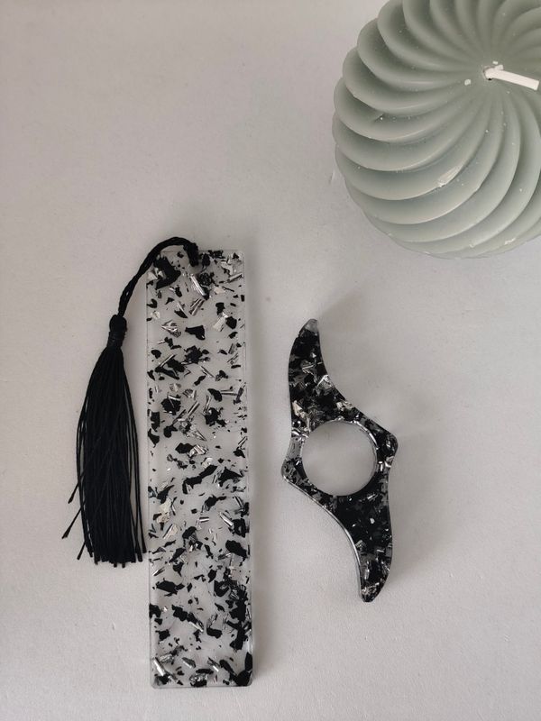 Fleur noir / argenté Fleur noir / argenté