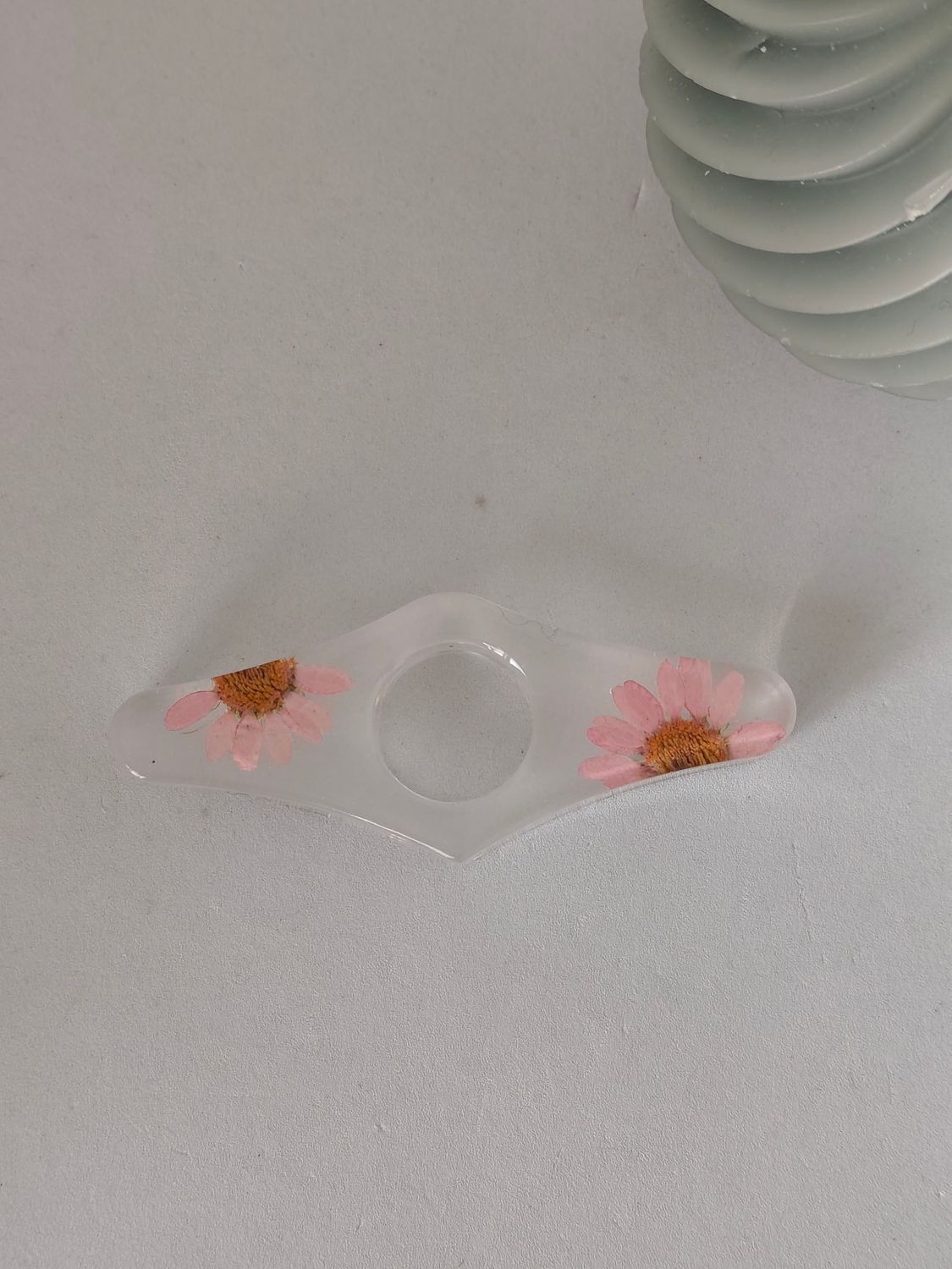 Bague de lecture - fleurs roses