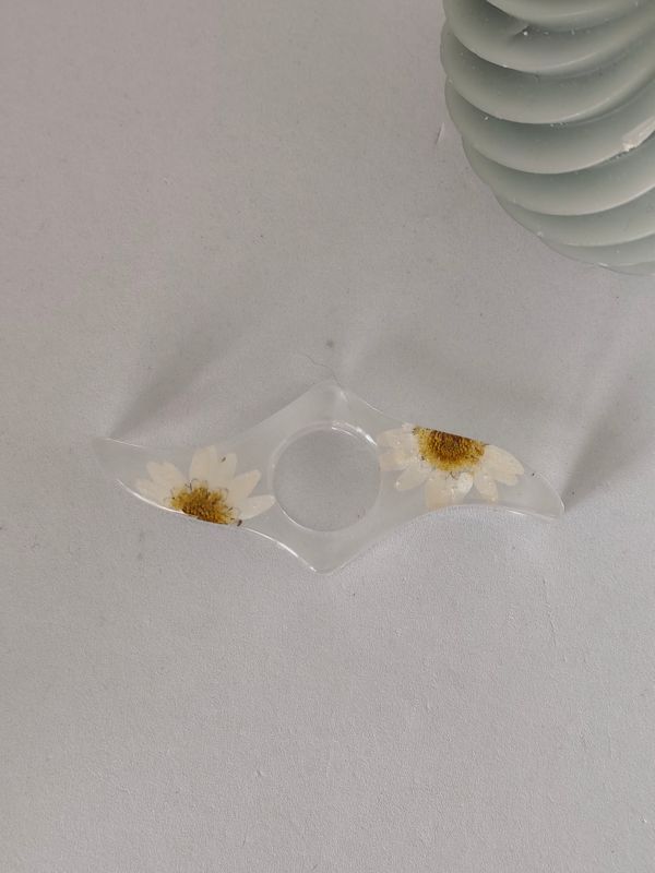 Bague de lecture - fleurs blanches