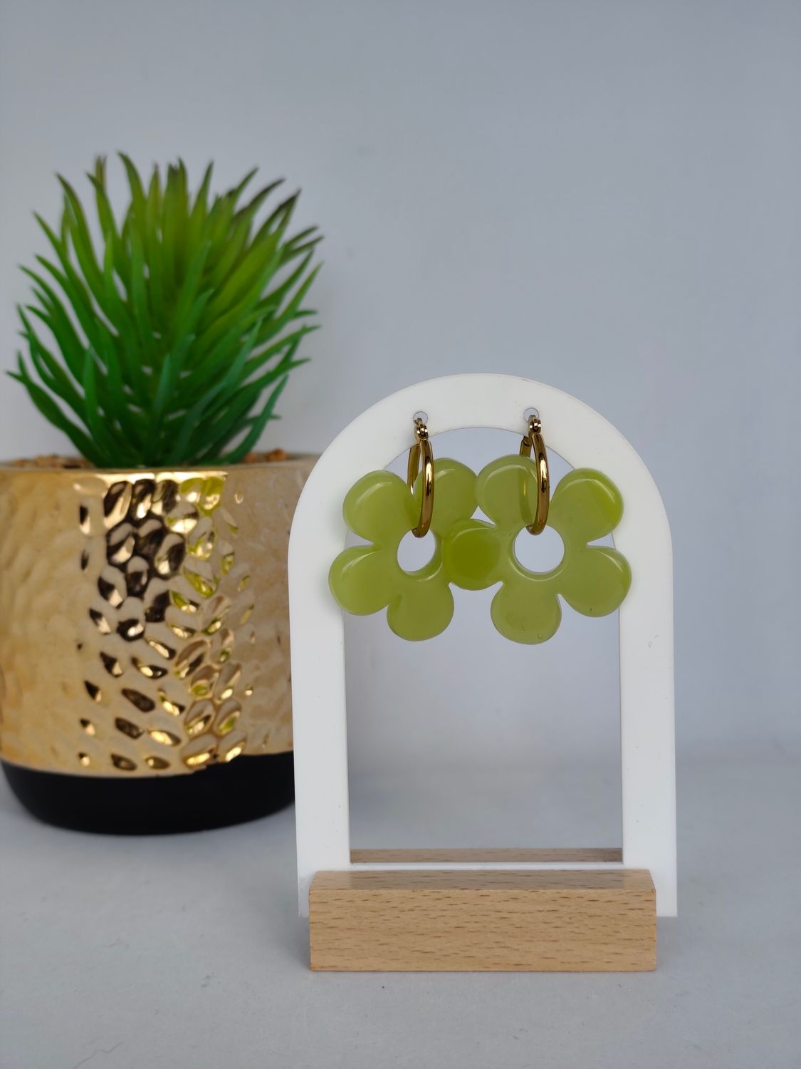 Pampilles paillettes kaki opaque Pampilles paillettes kaki opaque