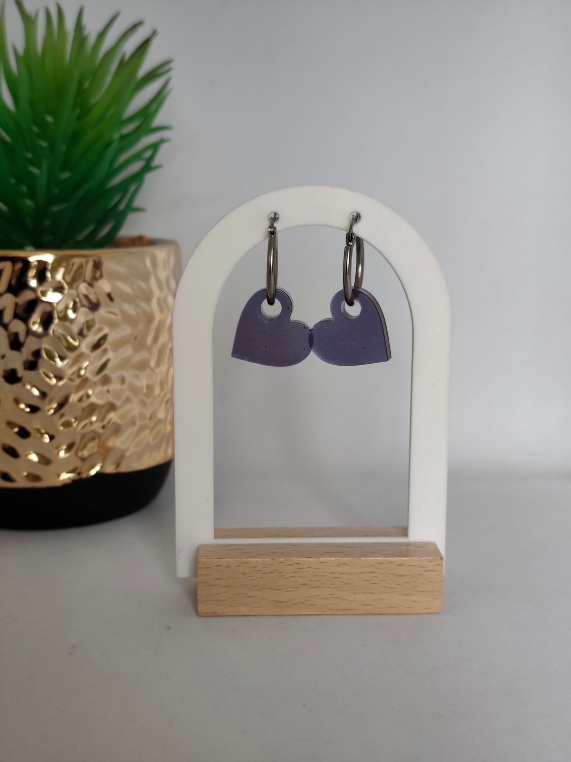 Coeur - prune translucide Coeur - prune translucide