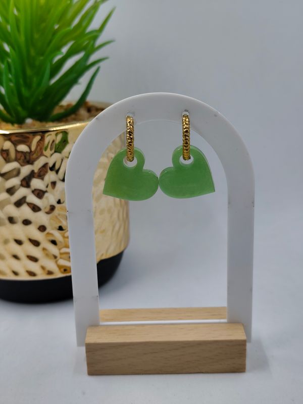 Coeur - vert paillettes opaque Coeur - vert paillettes opaque