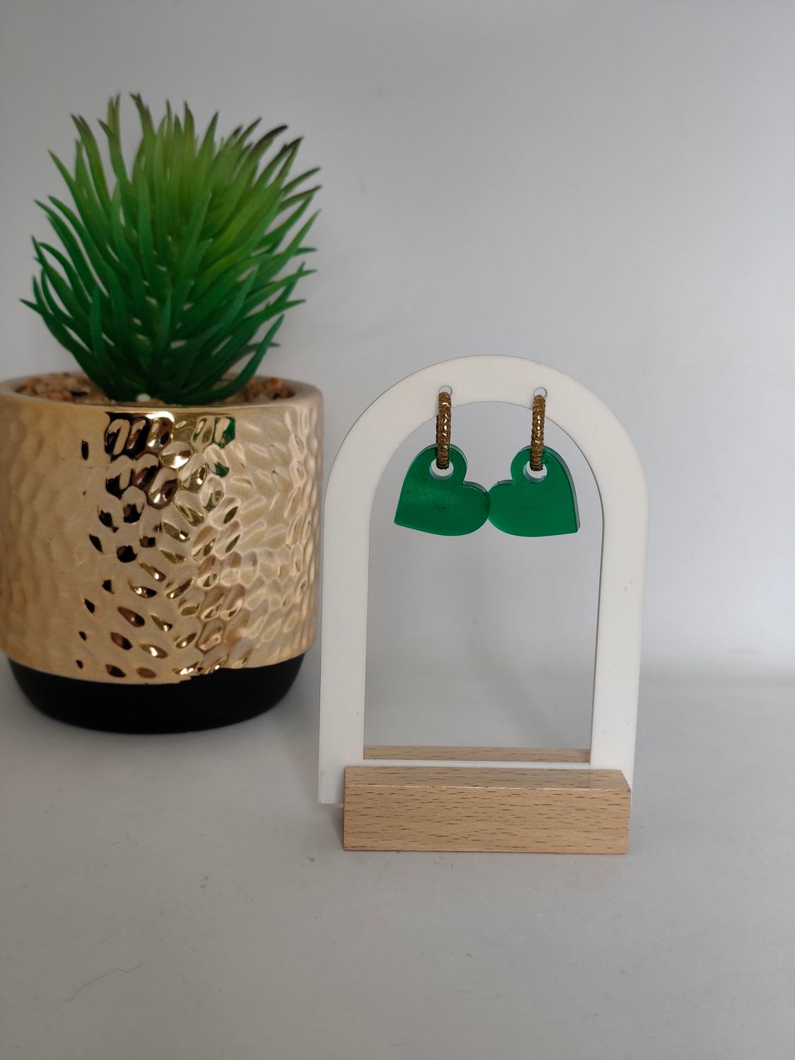 Coeur - vert translucide