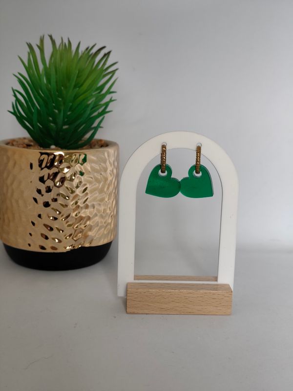 Coeur - vert translucide Coeur - vert translucide