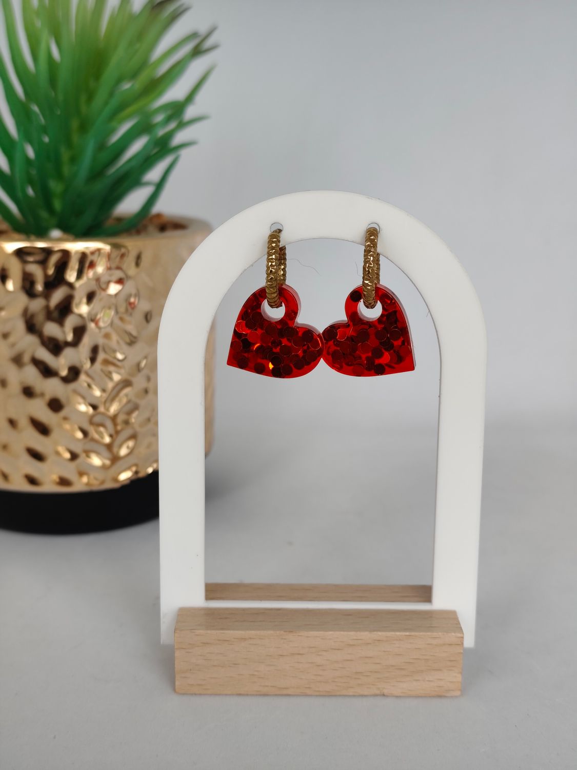 Coeur - rouge paillettes