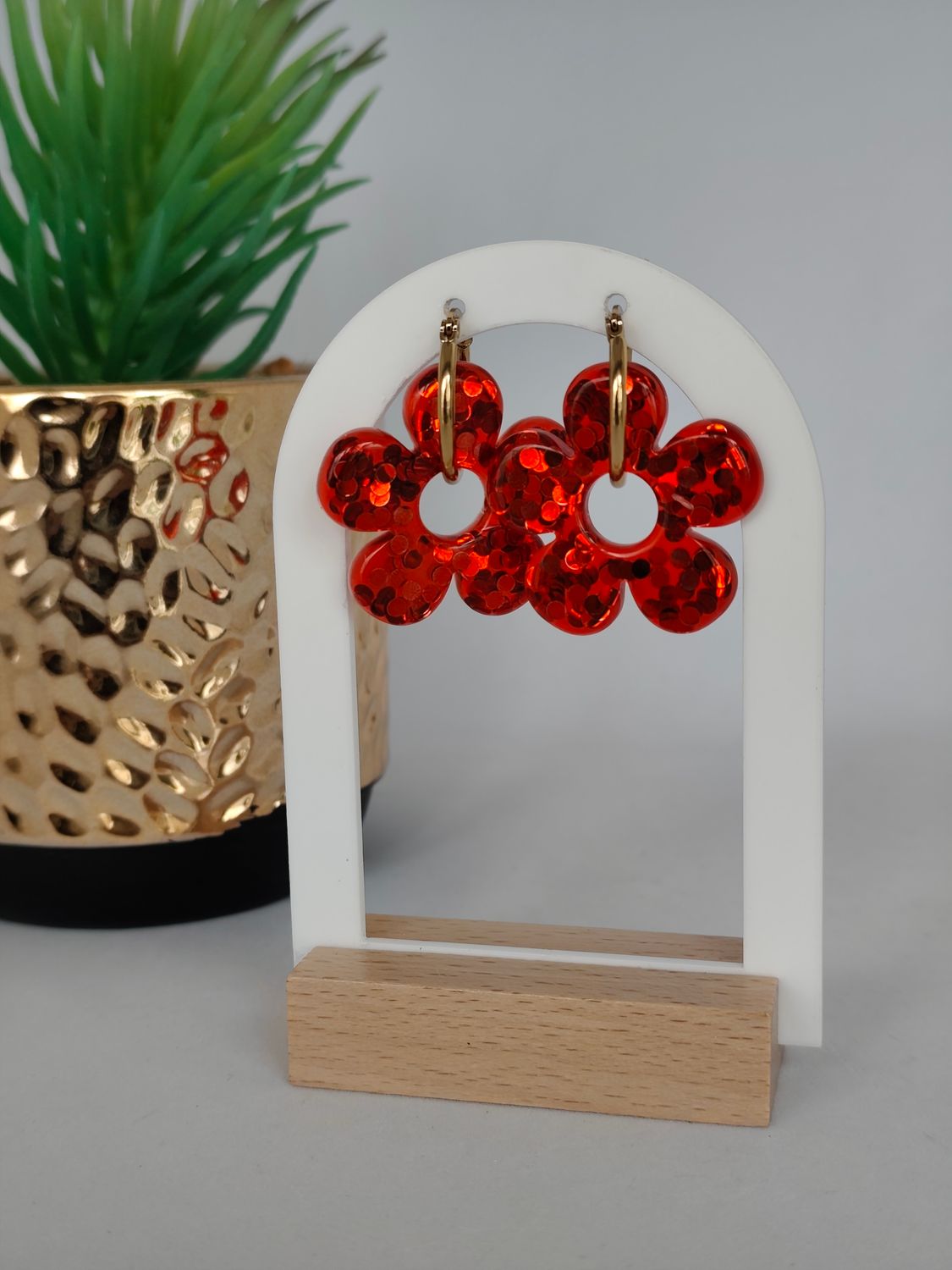 Pampilles - rouge paillettes