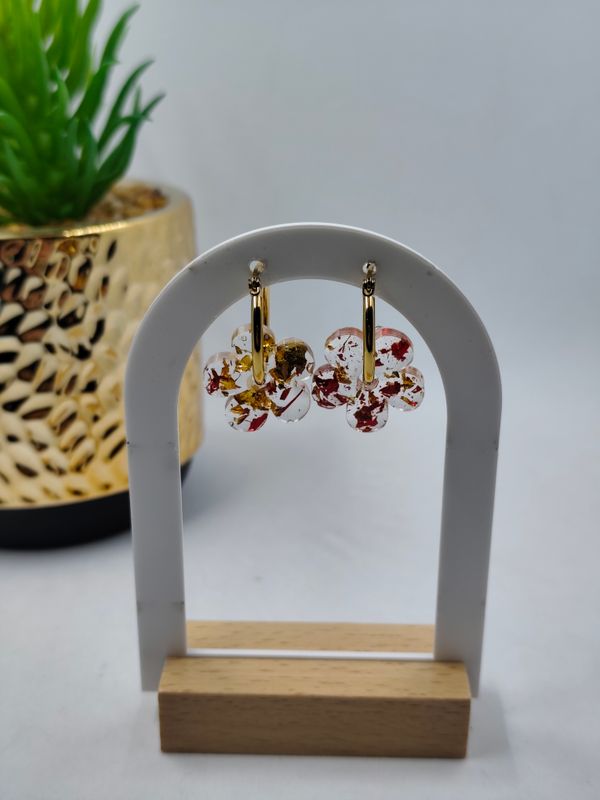 Mim's - doré/ rouge / transparent