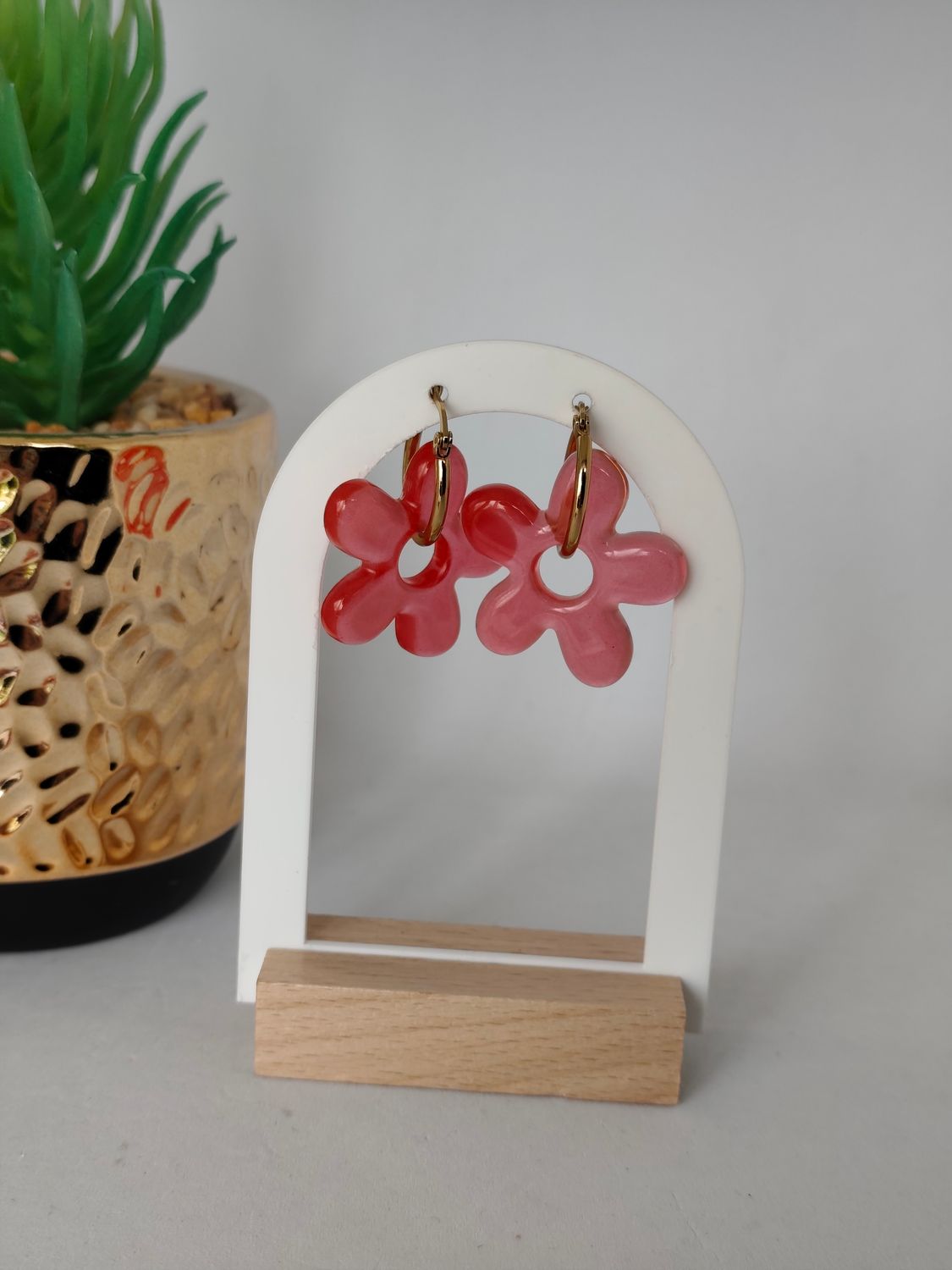 Pampilles rouge translucide