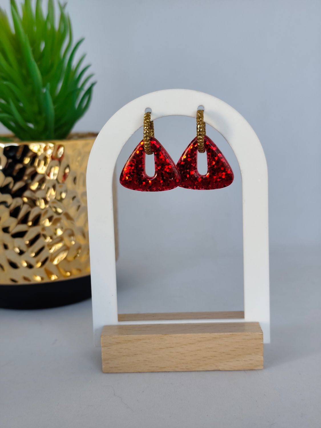 Delta - rouge paillettes