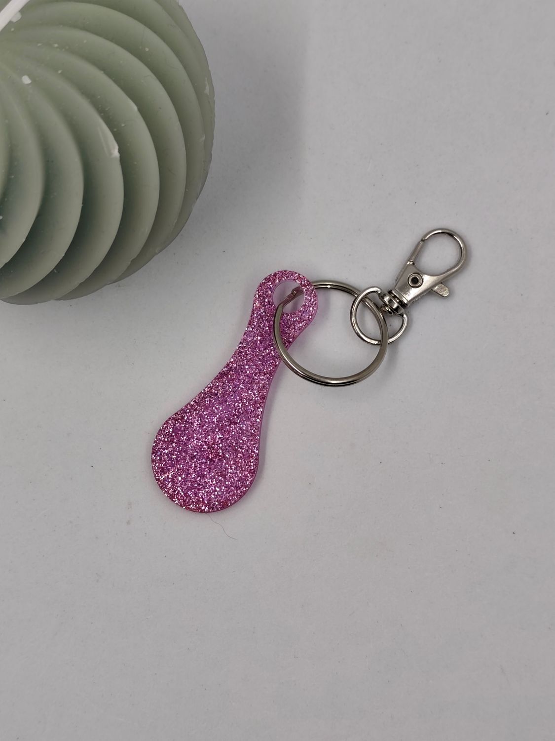 Jeton - rose paillettes