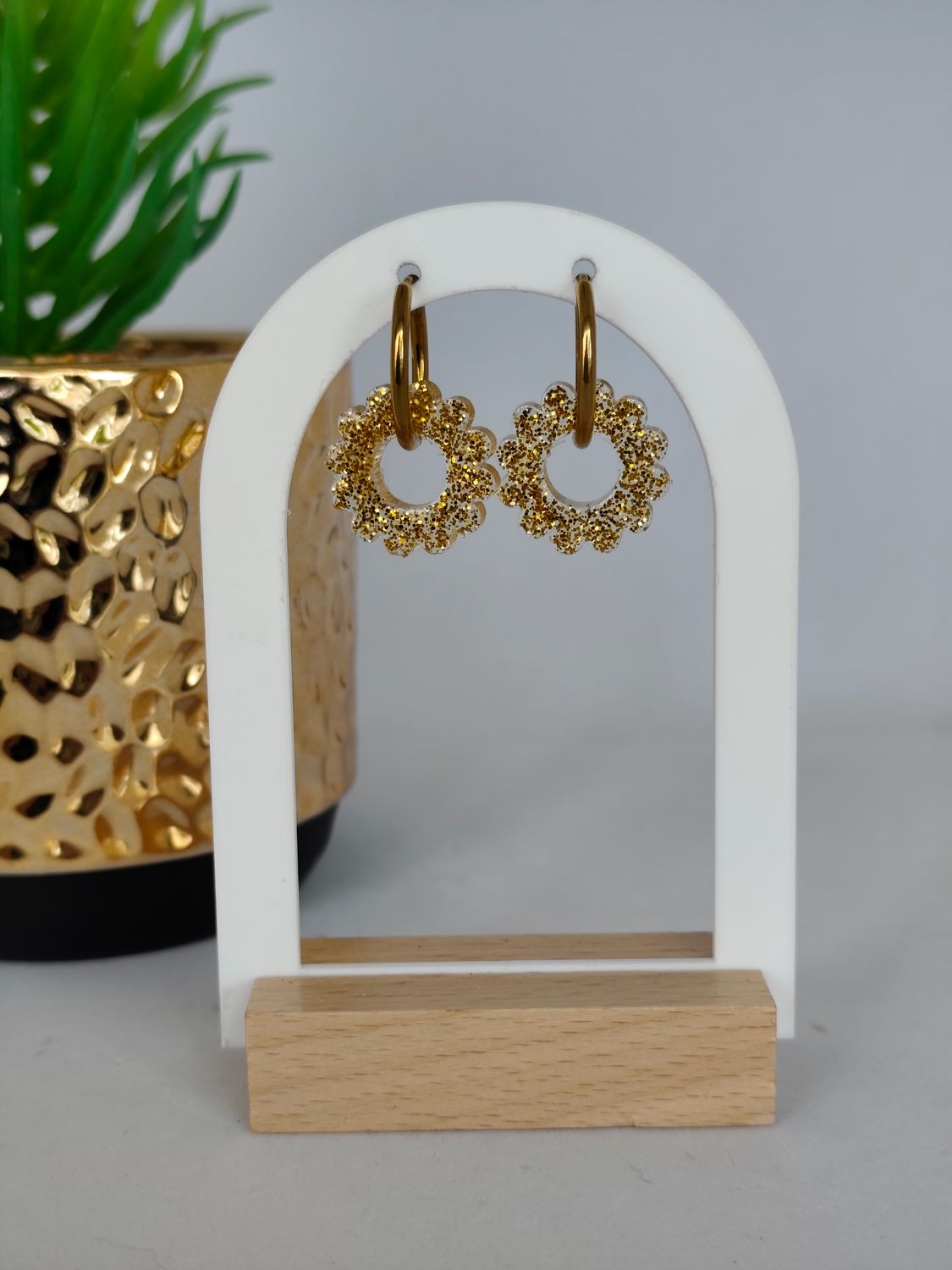 Couronnes - doré fines paillettes