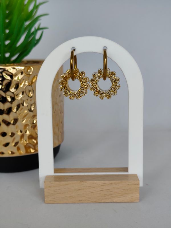 Couronnes - doré fines paillettes