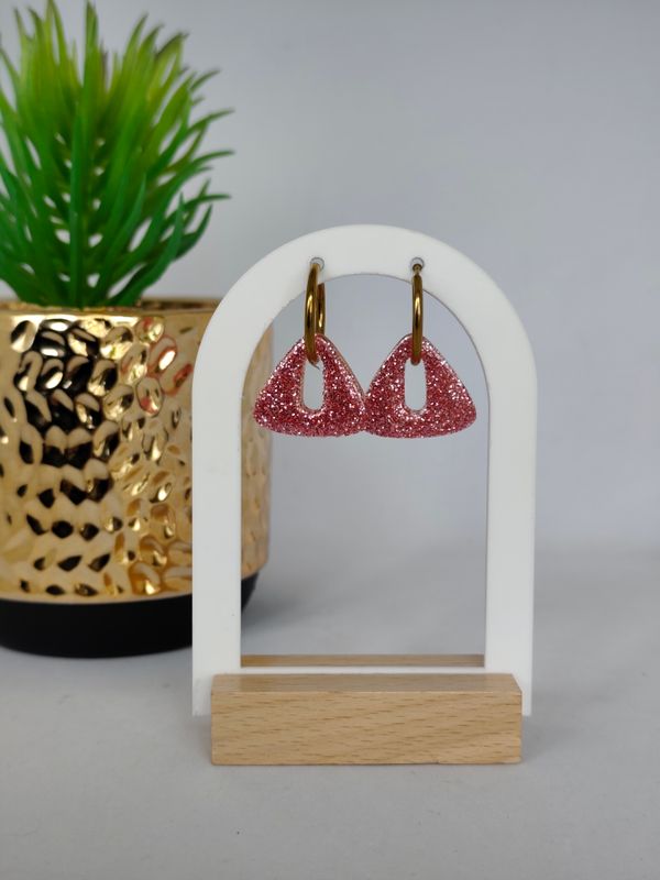 Delta - rose paillettes