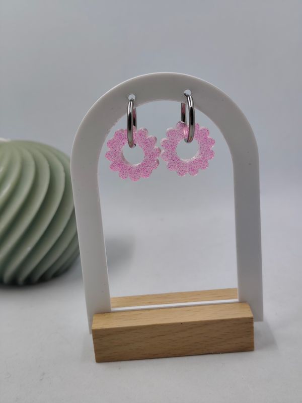 Couronnes - rose paillettes