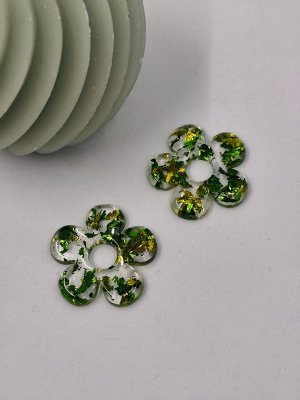 Pampilles - paillette doré vert / fond translucide