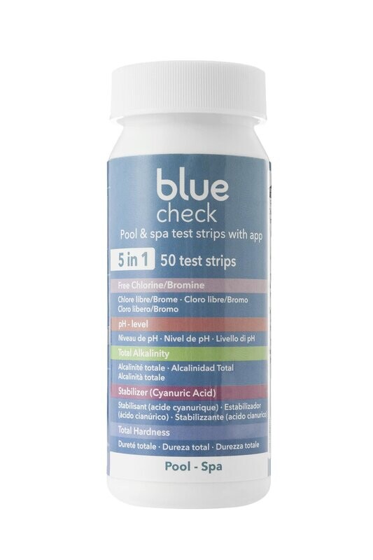 Blue check teststrips 5 in 1 + gratis app
