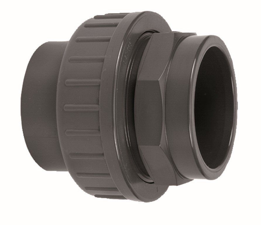 PVC - 3-Delige koppeling - PN16 - Lijm - 50mm