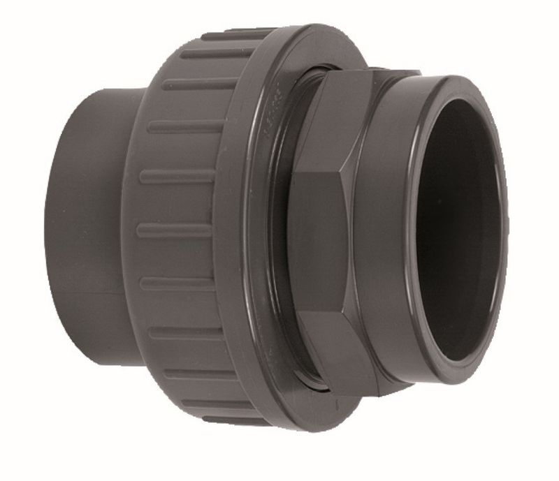 PVC - 3-Delige koppeling - PN16 - Lijm - 50mm