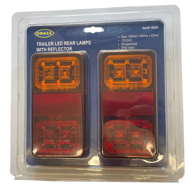Lamp Rear Trailer 3 in 1 LED 12V/24V Pair