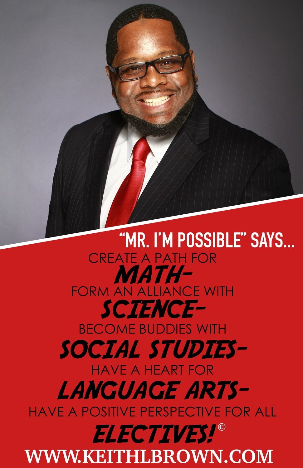 Keith L. Brown Education Poster (Quantities beginning at 10)