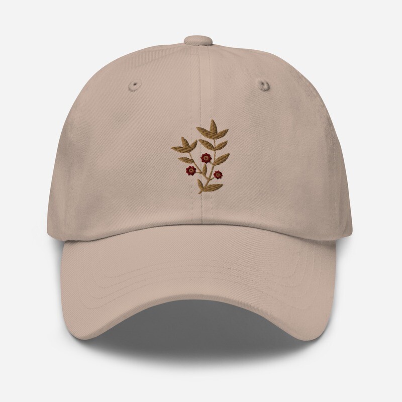 Dad hat (floral embroidery)