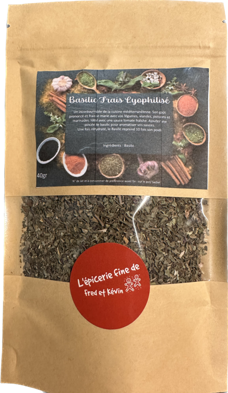 BASILIC FRAIS PREMIUM LYOPHILISE - 40gr