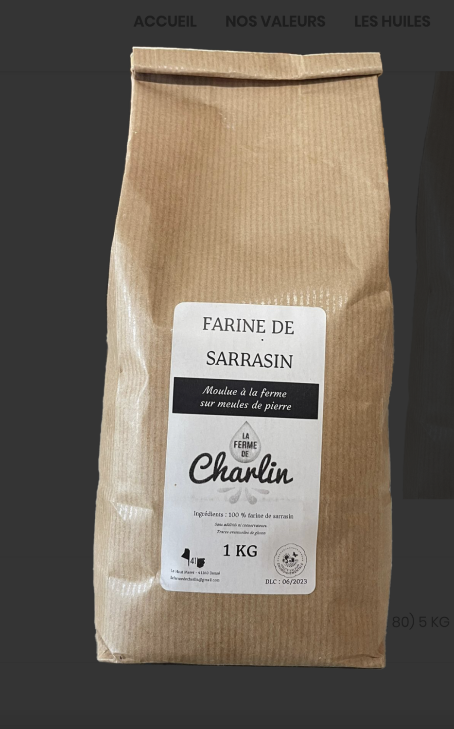 FARINE DE SARRASIN DE LA FERME - 1KG